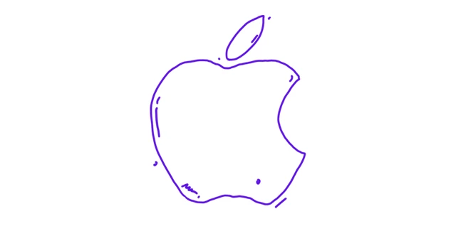 Apple logo sketch