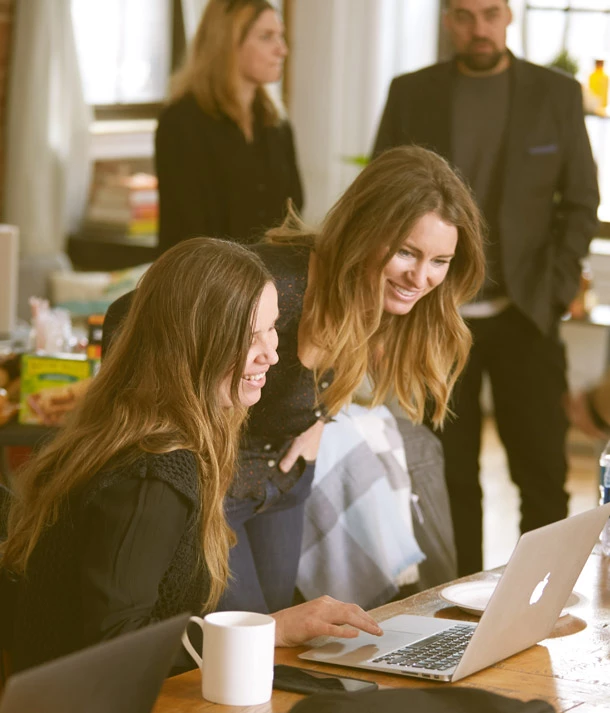 People working around a table