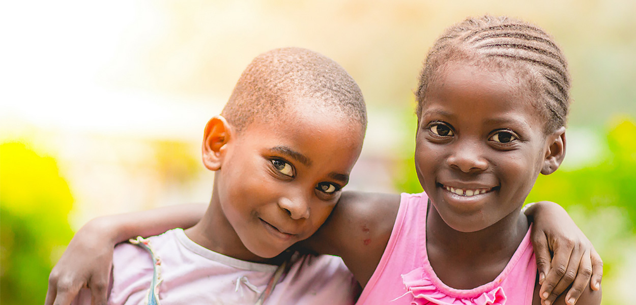 young children smiling