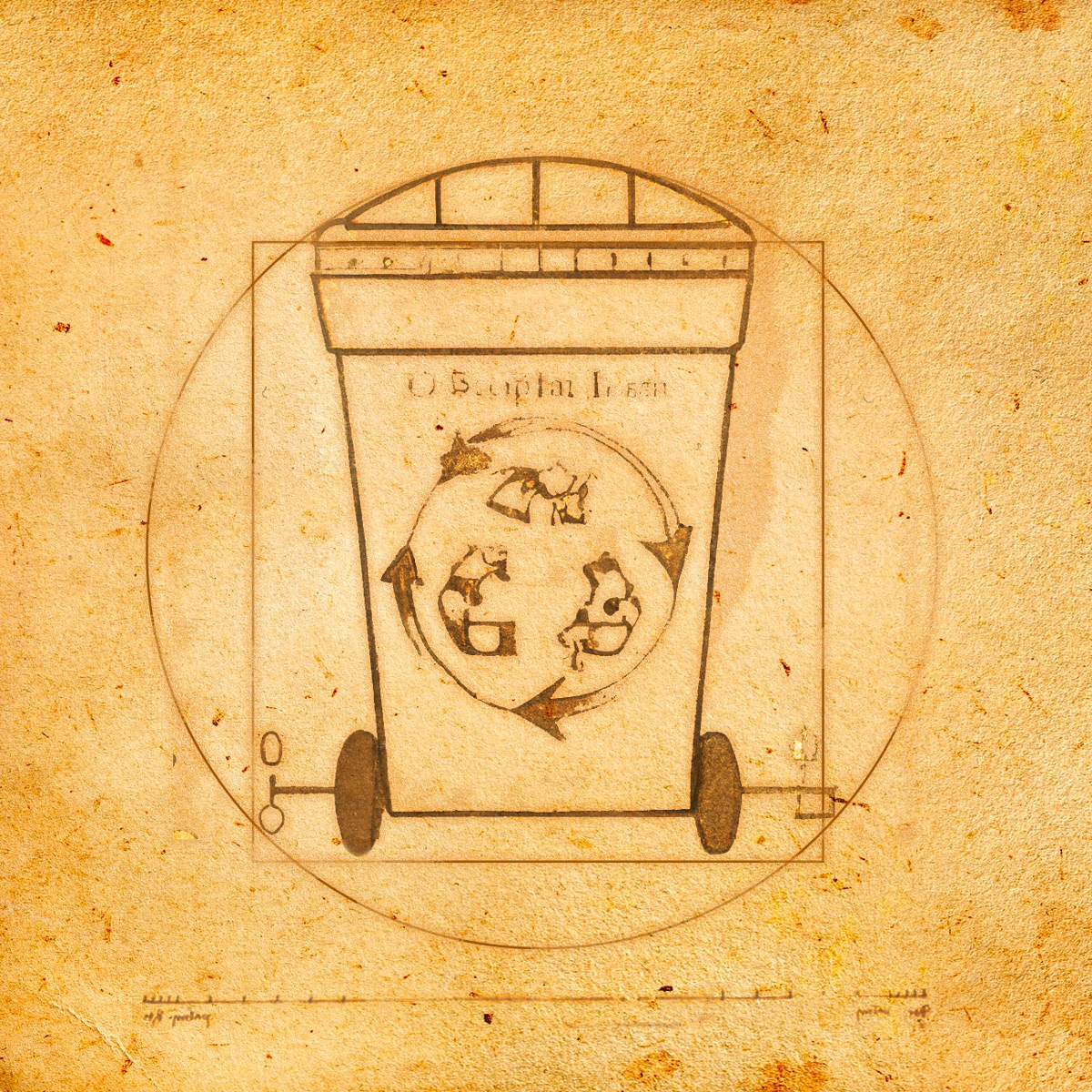 recycling logo sketch
